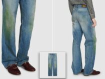 Gucci люкс бренди кирдеп кеткен джинсы шымды 700 долларга сатууда