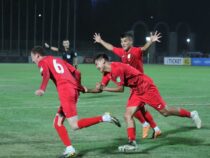 Кыргызстандын футбол боюнча улуттук командасы Палестина футболчуларын   1:0 эсебинде утту