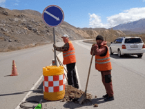 Бишкек – Торугарт трассасында жол белгилери орнотулду