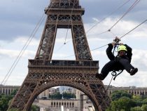 Полет над Парижем: на Эйфелевой башне открылся экстремальный аттракцион