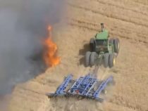 В США отважный фермер, рискуя жизнью, остановил пожар на поле