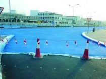 В Катаре начали красить улицы в голубой цвет для охлаждения