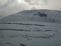 В сыртовой зоне Джети-Огузского района выпал снег