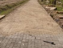 Ремонт тротуара на улице Тыналиева завершится через две недели