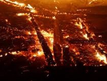 В предместьях Лос-Анджелеса лесные пожары вплотную подступили к городу миллионеров