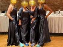 Подружки невесты нарядились в кроссовки и «мешки для мусора»