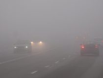 Бишкек окутал густой туман