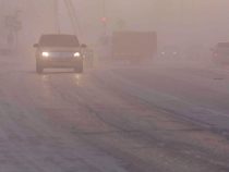 Несмотря на обильный снегопад автодорога Бишкек-Ош  открыта для проезда