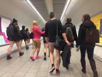 В метрополитенах мира люди прокатились без штанов