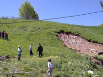 В Джети-Огузском районе сошел оползень