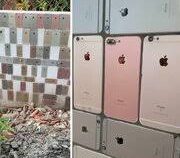 На зависть миллиардерам: житель Вьетнама облицевал свой забор «айфонами» вместо плитки
