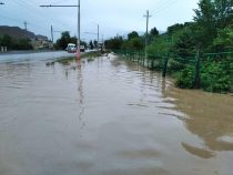 В Нарыне затопило 60 дворов и дорогу