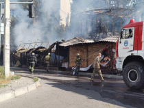 При пожаре в Бишкеке погиб человек