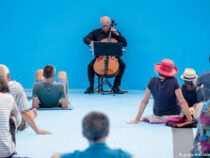 В Германии виолончелист дал концерт на дне бассейна