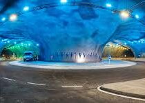 В Дании построили первый в мире тоннель с автомобильной развязкой на дне океана