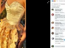 Школьница из Австралии сшила пятикилограммовое платье из манго