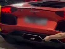 Мужчина хотел пожарить мясо на Lamborghini: что-то пошло не так