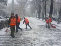 Бишкекские коммунальщики приступили   расчистке улиц от снега
