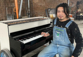 Блогер из Китая изобрел пианино-мангал