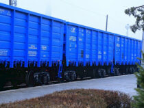 В Кыргызстан прибыли 10 грузовых полувагонов