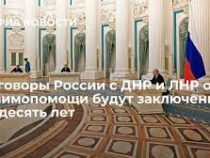 Договоры России  с ДНР и ЛНР будут заключены сроком на 10 лет