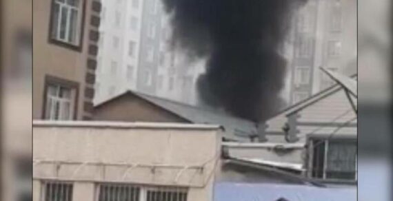 В Бишкеке горит детский сад (обновлено)