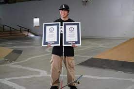 Слепой японский скейтбордист сделал 122 трюка и побил рекорды Гиннесса