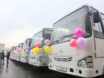 В Ош доставлены 50 новых автобусов из Узбекистана