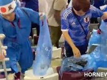 Японские болельщики убрали мусор на трибунах после победы сборной над Германией