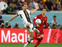Сборная Германии вырвала ничью в матче с Испанией