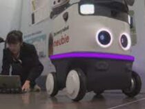 Южнокорейские разработчики представили робота-курьера в Лас-Вегасе