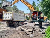 В Бишкеке ремонтируют отрезок улицы Орозбекова