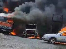 В пожаре на нефтебазе в Шопокове сгорели 6 цистерн, 2 бензовоза и 4 авто