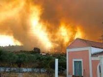 В греческом Родосе из-за лесных пожаров отключили электричество