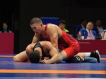 Борец Акжол Махмудов завоевал золотую медаль на Азиатских играх