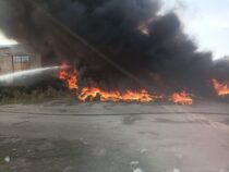 Пожар на улице Широкая в Бишкеке локализован