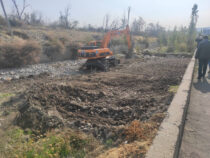 В Бишкеке очищают русло реки Аламудун