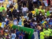 Фанаты устроили массовое побоище на матче сборных Бразилии и Аргентины