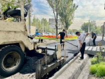 Ремонт тротуаров в Бишкеке на финишной прямой