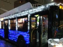 В Бишкеке появятся  новогодние автобусы и троллейбусы