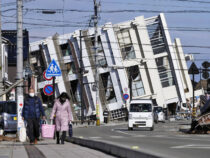 Землетрясение в Японии отодвинуло море от суши на четверть километра
