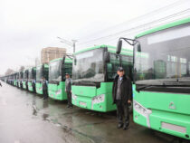 В Оше состоялась передача прибывших из Узбекистана автобусов
