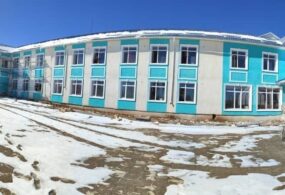 В Таласской области завершается строительство новой школы