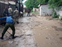 Проливные дожди затопили жилые дома Джалал-Абада