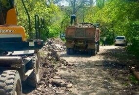 В Бишкеке закрыли на ремонт улицу Безымянную