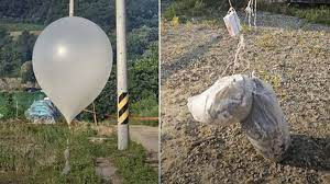 КНДР запустила в Южную Корею воздушные шары с мусором