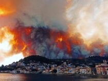 Масштабный пожар бушует недалеко от столицы Греции